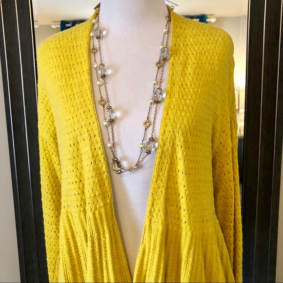 Anthropologie Moth Peplum Open Front Cardigan - Picture 3 of 6